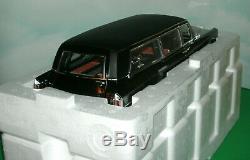1/18 Scale 1966 Cadillac S&S Hearse Limo Diecast Model Greenlight PC-18002 Black