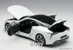 1/18 Scale AUTOart Lexus LC500 Metallic White Model Car 78846 Limited Edition