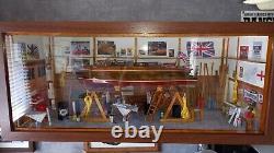 1/18 scale Goodwood revival wooden Diorama Display case with usb lights diecast