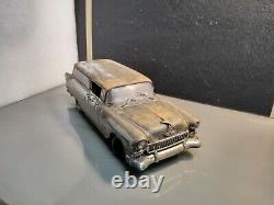 1/18 scale weathered 1955 Chevy delivery sedan. Barnfind Custom