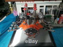 1/6 Scale Gmp Hilborn Injected Chrysler Hemi Drag Engine Limited Edition Orange