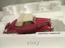 1936 Ford Cabriolet Franklin Mint Limited Edition 3,000 made 124 Scale Replica