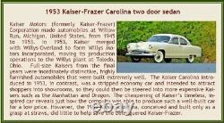 1953 Kaiser-Fraizer Carolina 2 door Sedan model in 143 scale by Esval Models
