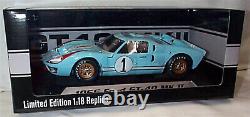 1966 Ford Gt40 Mk II #1 1/18 Scale Diecast Car Model Shelby Collectibles Sc411