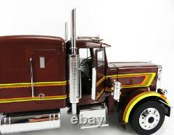 1967 Peterbilt 359 Brown Metallic 118 Scale Semi-truck By Road Kings Rk180081br
