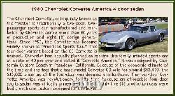 1980 Chevrolet Corvette America 4 door sedan in 143 scale by Esval Models