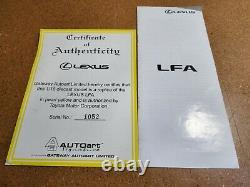 2011-2013 Lexus LFA Pearl Yellow 118 Scale Replica AUTOart Signature MIB