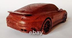 911 Turbo S Coupe 115 Wood Car Scale Model Replica Limited Edition Race Cup
