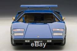 AUTOart Lamborghini Countach Walter Wolf Blue 1/18 scale Die Cast Car 74652 118
