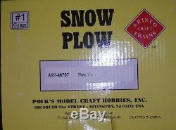 Aristocraft G Scale Art-46707 New York Central Snow Plow With Original Box Ex Cn