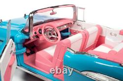 AutoWorld 1957 Chevrolet Chevy Bel Air Convertible Barbie 118 Scale Diecast Car