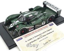 Autoart 1/18 Scale diecast 80353 Bentley Speed 8 Le Mans 2003 Winner Signed