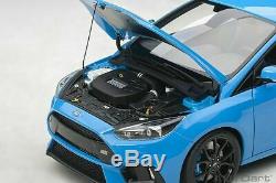 Autoart Models Ford Focus Rs 2016 Nitrous Blue (full Openings) 118 Scale