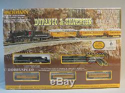BACHMANN N SCALE DURANGO & SILVERTON TRAIN SET steam engine passenger 24020 NEW