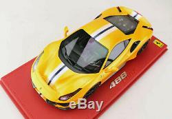 BBR 118TH Scale P18145D Ferrari 488 Pista Threelayered Yellow