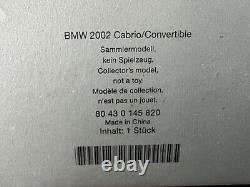 BMW 2002 Cabrio 118 Scale, Dealer Edition, Yellow