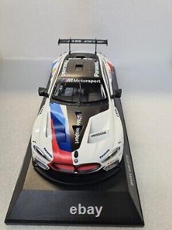 BMW Genuine M8 GTE Miniature limited edition die cast 118 Scale box & plinth