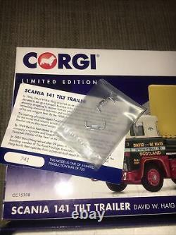 CORGI, CC15308 150 scale, SCANIA, 141, DAVID W HAIG. LIMITED EDITION, New