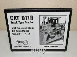 Caterpillar Cat D11R Dozer with Ripper CCM Brass 187 Scale Model New