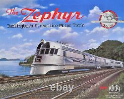 Con-Cor 001-8731 The Zephyr Burlington Steamline Motor Train N Scale