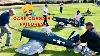 Crash Giant Scale Rc F4u Corsairs Carf With Moki Radial Engines With A Cowl And Gear Failure