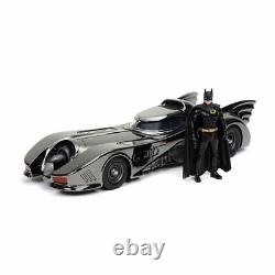 DC Batman 1989 Movie Batmobile Black Chrome Finish 124 Scale Limited Edition