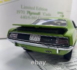 Danbury Mint 1/24 Scale 1970 Plymouth Cuda440/6-bbl CoupeLimited Edition