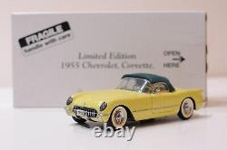 Danbury Mint 1955 Chevrolet Corvette Limited Edition Harvest Gold In Scale 124