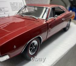 Danbury Mint 1968 Dodge Charger R/T 1/24 Scale Limited Edition RARE RED COLOR