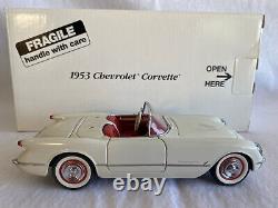 Danbury Mint Limited Edition 1953 Chevrolet Corvette White 124 Scale