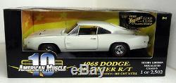 Ertl 1/18 Scale 36512 1968 Dodge Charger R/T White diecast model car