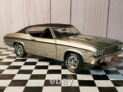 Ertl Route 66 1969 Chevy Chevelle SS 396 118 Scale Diecast Model Car Silver