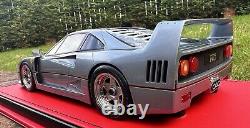 Ferrari f40 1/18 Scale Ltd To 50 Pieces. Mounted On Custom Base