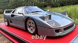 Ferrari f40 1/18 Scale Ltd To 50 Pieces. Mounted On Custom Base