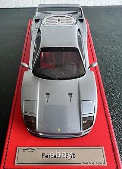 Ferrari f40 1/18 Scale Ltd To 50 Pieces. Mounted On Custom Base