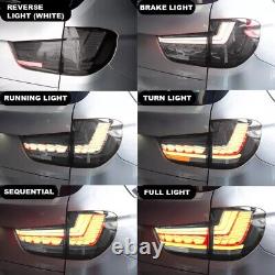 For Bmw X5 F15 2013-2018 Pair Gts Led Black Smoked Animation Tail Lights Lamp