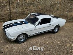 Franklin Mint Signed 1965 Carroll Shelby GT 350 Mustang 124 Scale Diecast Car