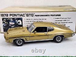 GMP 1972 PONTIAC GTO 1/18 Scale DieCast Limited Edition With Original Box