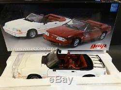 GMP 1989 Ford Mustang GT Convertible White 118 Scale Diecast #120 of 150 Car
