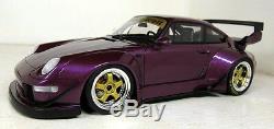 GT Spirit 1/18 Scale GT727 Porsche 911 993 RWB Evo purple Resin sealed Model Car