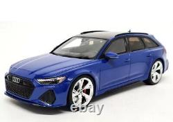 GTSpirit 1/18 Audi RS6 C8 Avant Tribute Edition 2020 Blue Resin Scale Model Car