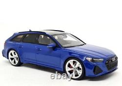 GTSpirit 1/18 Audi RS6 C8 Avant Tribute Edition 2020 Blue Resin Scale Model Car