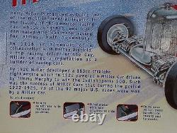 Gilbow Miller Race Car Tin Metal Clockwork Windup 18 Scale Cox Style Indy Racer