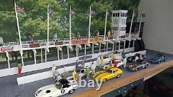 Goodwood revival wooden Diorama Display case with usb lights 1/18 scale diecast