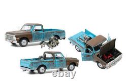 GreenLight Chevy C10 Pickup 1971 Independence Day Alien 1/18 Scale Diecast 18021