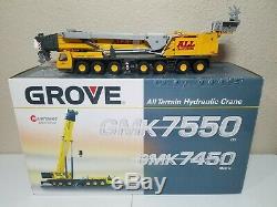 Grove GMK7550 Mobile Crane (All Crane) by NZG 150 Scale Diecast Model #526 New