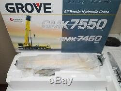 Grove GMK7550 Mobile Crane (All Crane) by NZG 150 Scale Diecast Model #526 New