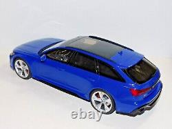 Gt Spirit Models Audi Rs6 Estate Tribute Edition Blue 1/18 Scale Gt854 Resin