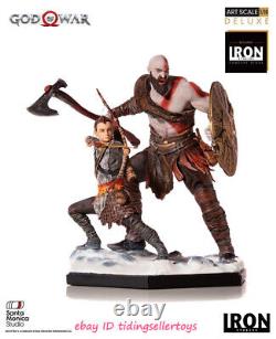 IRON STUDIOS Kratos and Atreus Deluxe Art Scale 1/10 God of War Limited edition