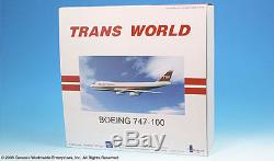 Inflight200 TWA Trans World Airlines 80s Bold Titles 747-100 1200 Scale N53110